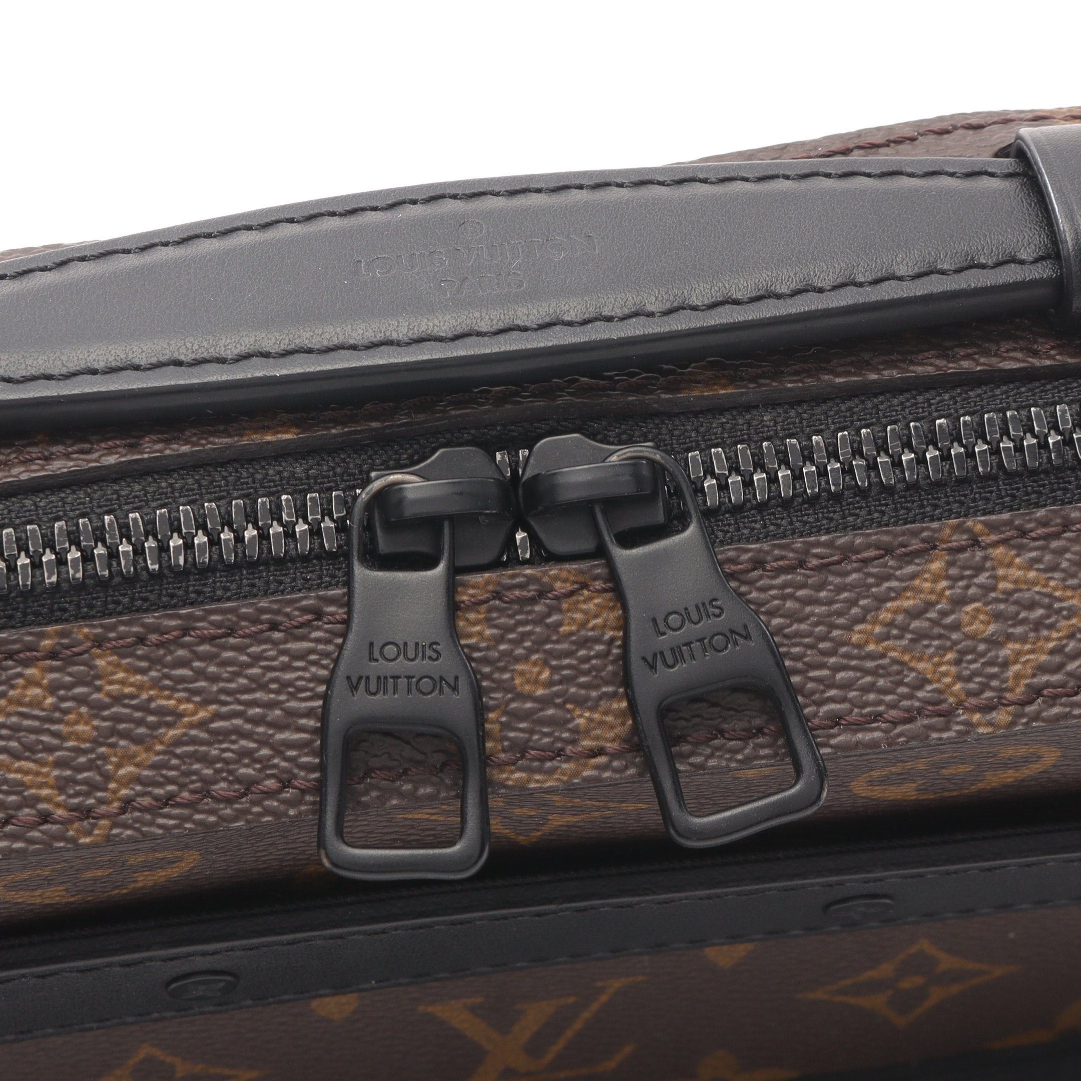 Louis Vuitton Louis Vuitton Handle Soft Trunk Monogram Macassar Handbag Leather Brown Black Size ONE SIZE - 7 Thumbnail