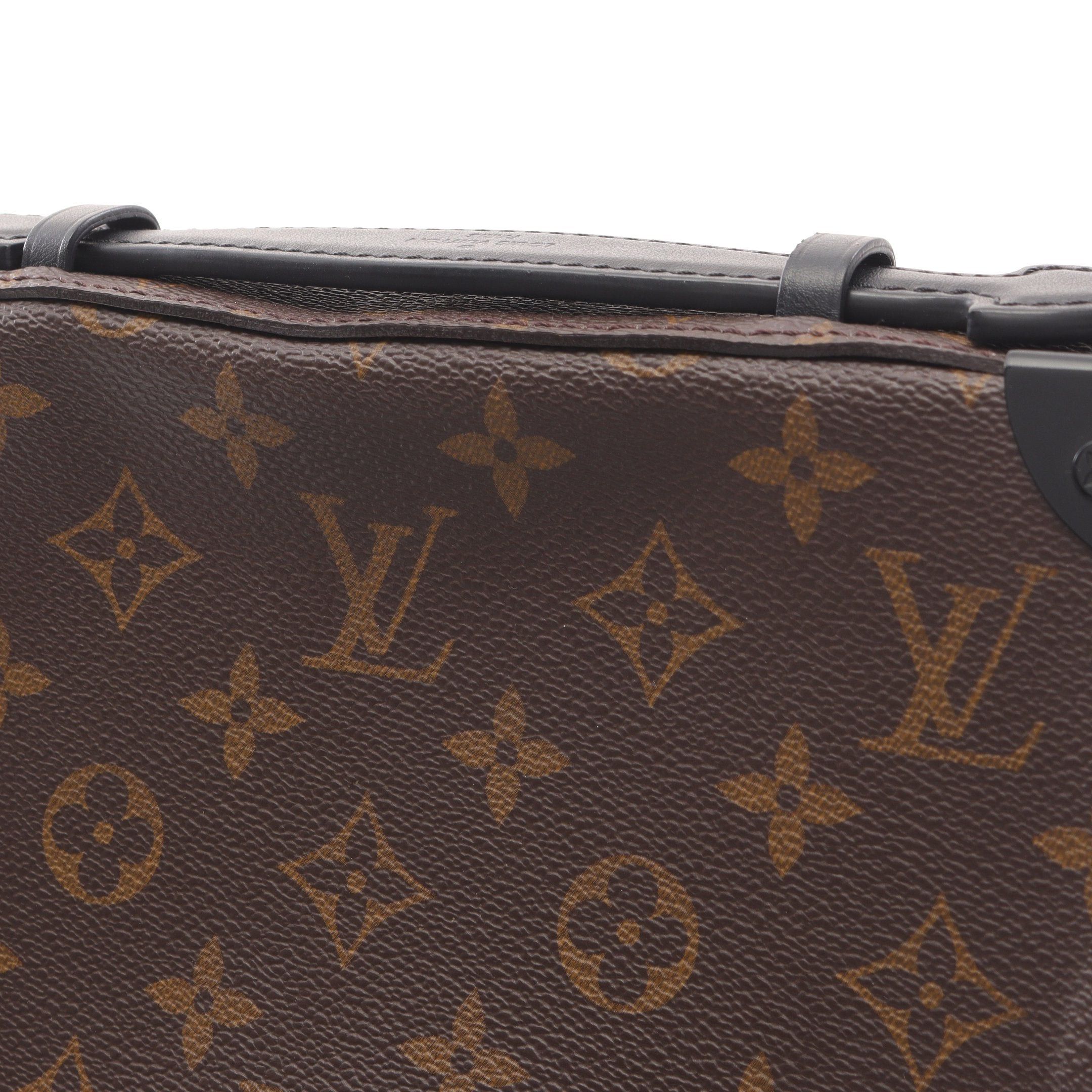 Louis Vuitton Louis Vuitton Handle Soft Trunk Monogram Macassar Handbag Leather Brown Black Size ONE SIZE - 8 Thumbnail