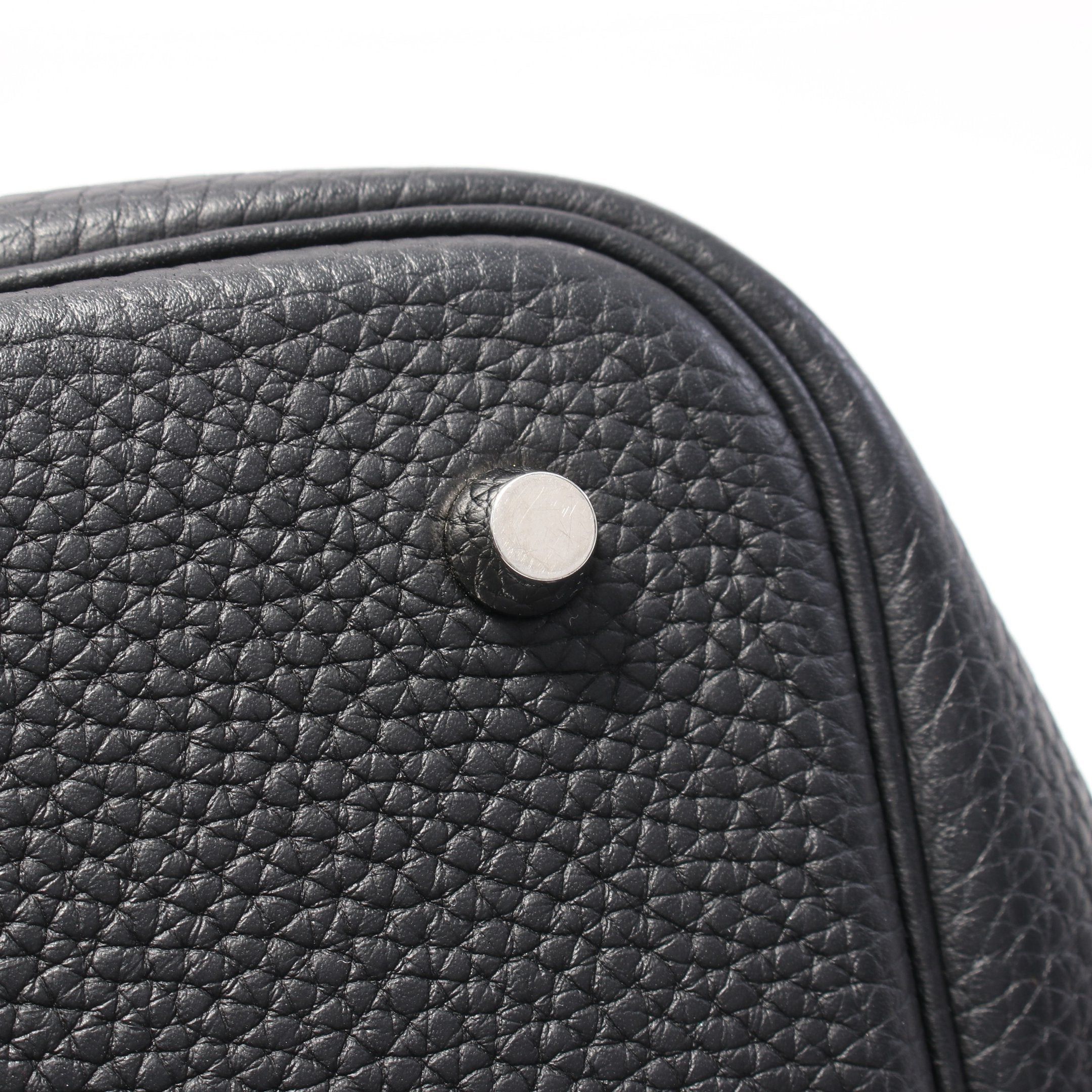 Hermes Hermes Picotane Lock Mm Handbag Clemence Leather Black Silver Hardware X Stamp Size ONE SIZE - 10 Thumbnail