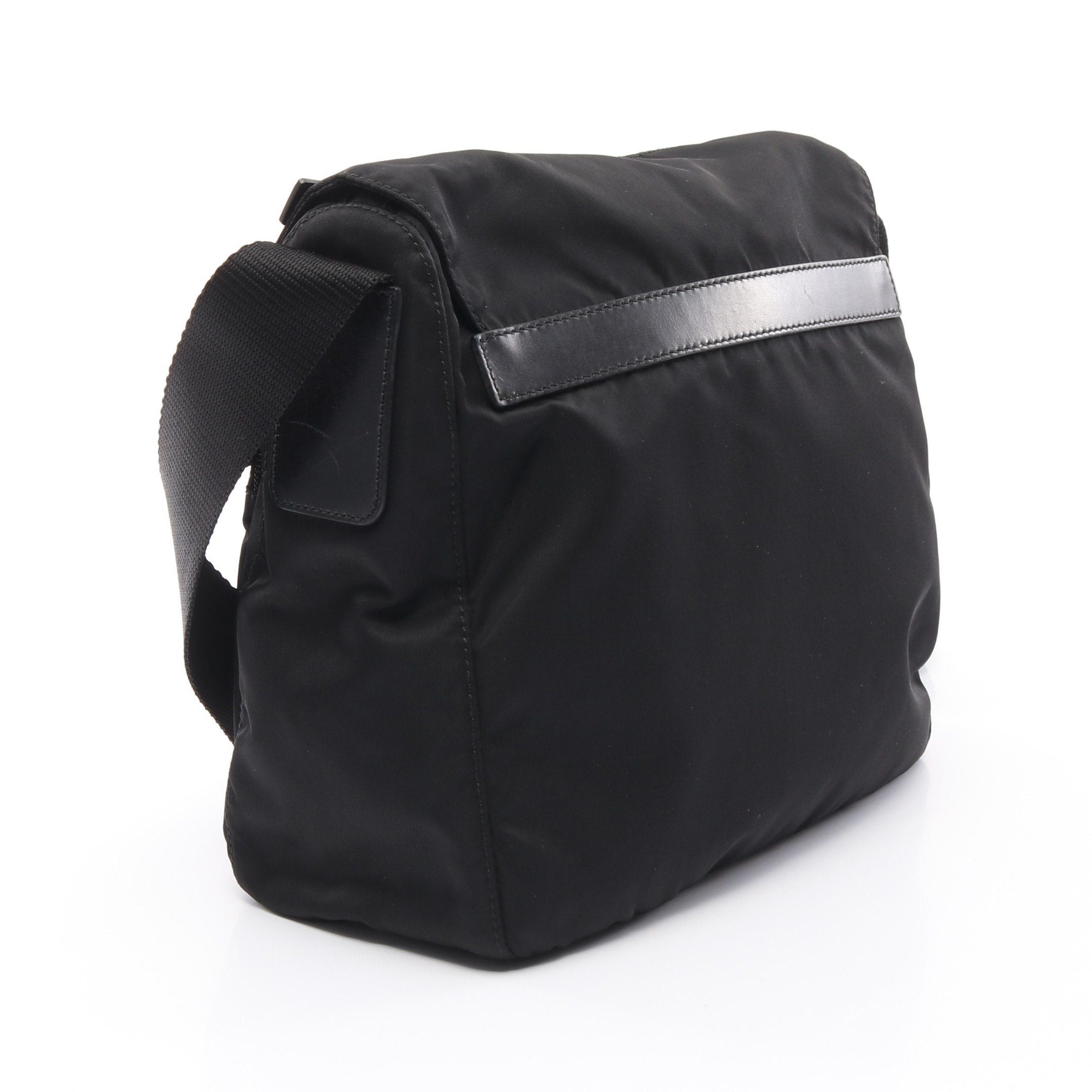 Prada Prada Vela Shoulder Bag Nylon Leather Black Size ONE SIZE - 2 Thumbnail