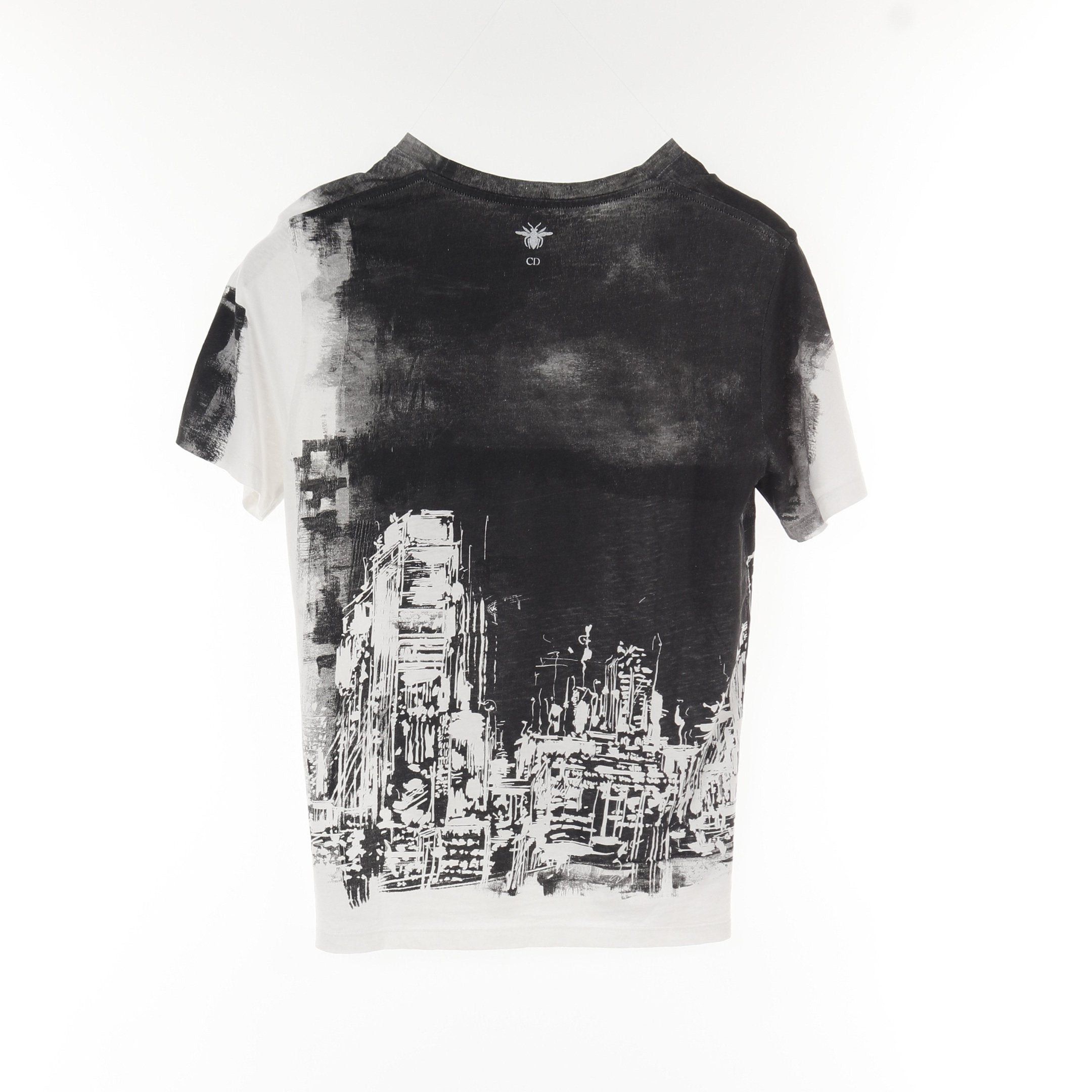 Dior Dior T-Shirt Graphic Print Cotton White Black Size ONE SIZE - 2 Thumbnail