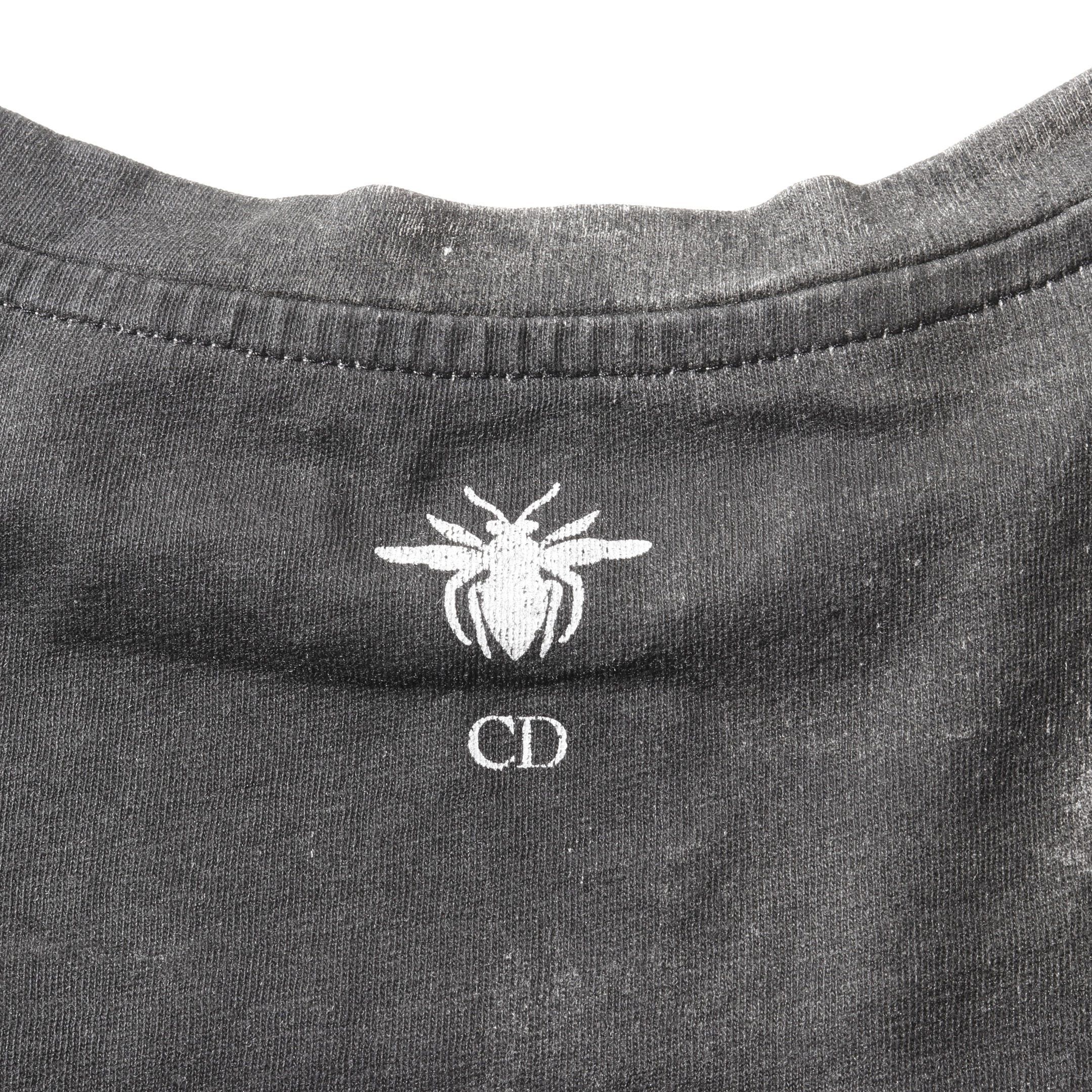 Dior Dior T-Shirt Graphic Print Cotton White Black Size ONE SIZE - 6 Thumbnail