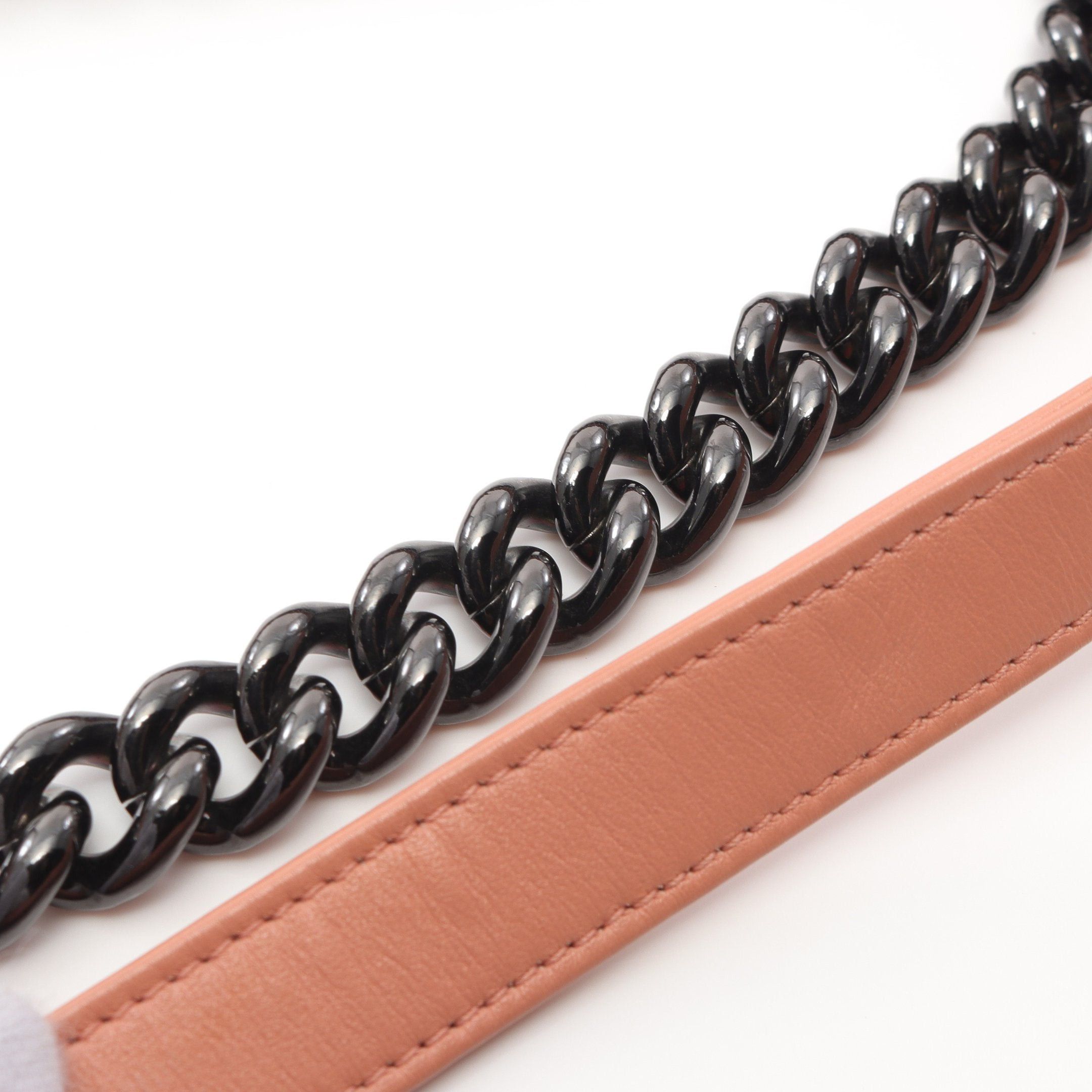Chanel Chanel Boy Chanel Small Chain Shoulder Bag Lambskin Coral Orange Black Hardware Size ONE SIZE - 11 Thumbnail