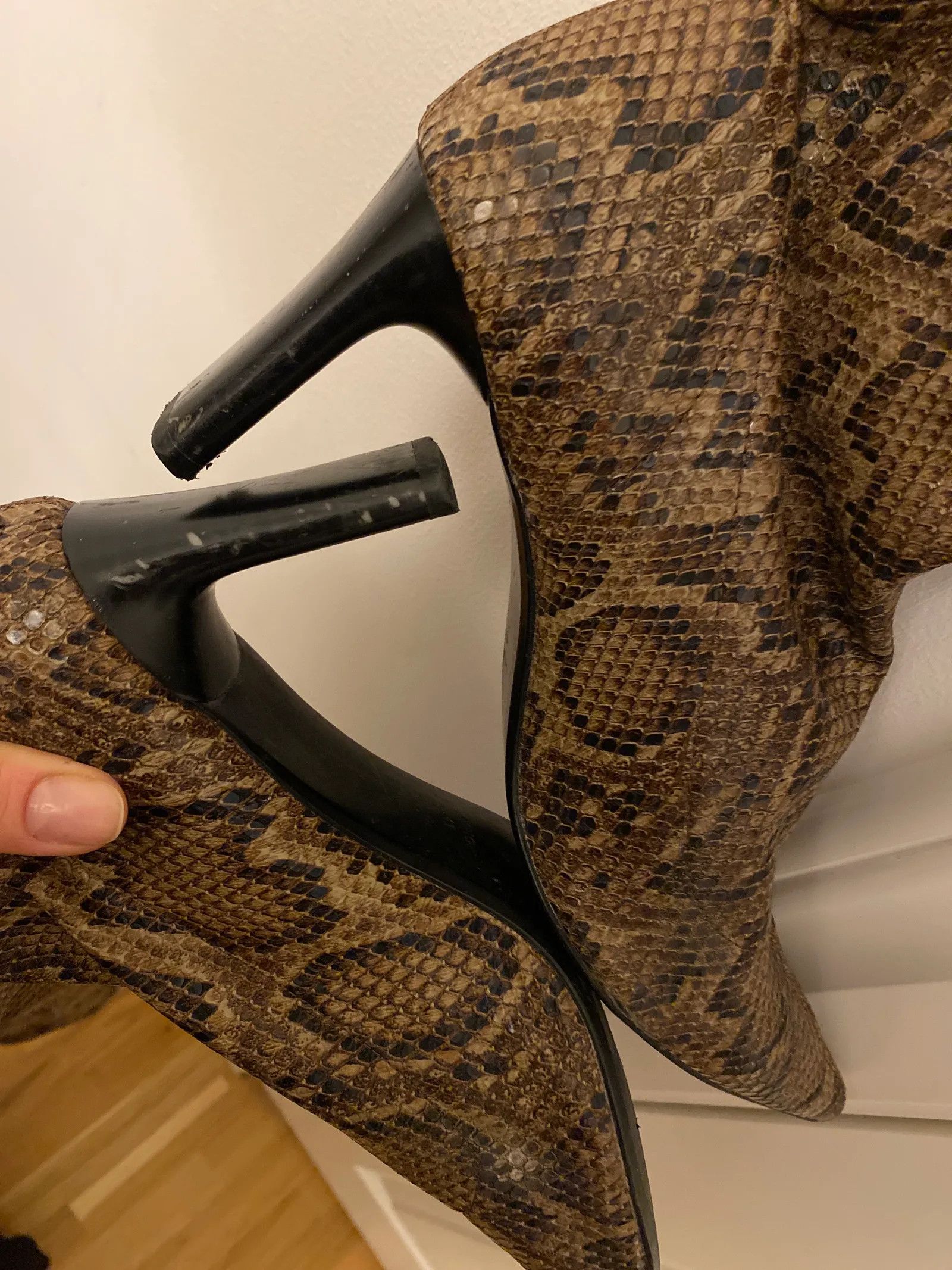 Mango Mango Bottes serpent cheap mango Heels Size US 11 / IT 41 - 4 Thumbnail
