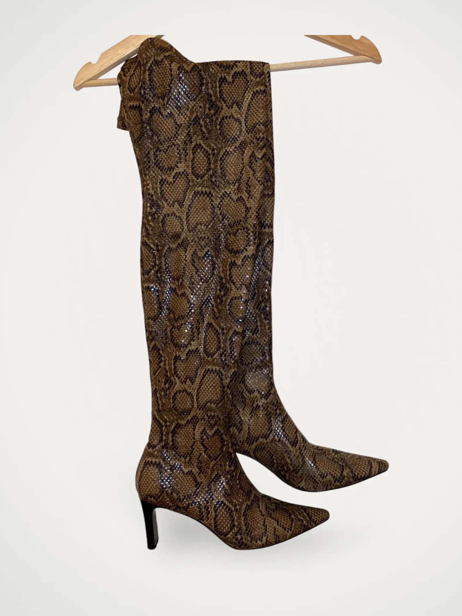 Mango Mango Bottes serpent cheap mango Heels Size US 11 / IT 41 - 2 Thumbnail