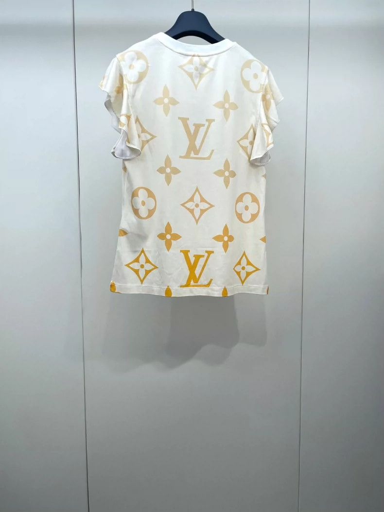 Louis Vuitton Louis Vuitton Ruffled Logo Short Sleeve Top- DMC Size US M / EU 48-50 / 2 - 2 Thumbnail