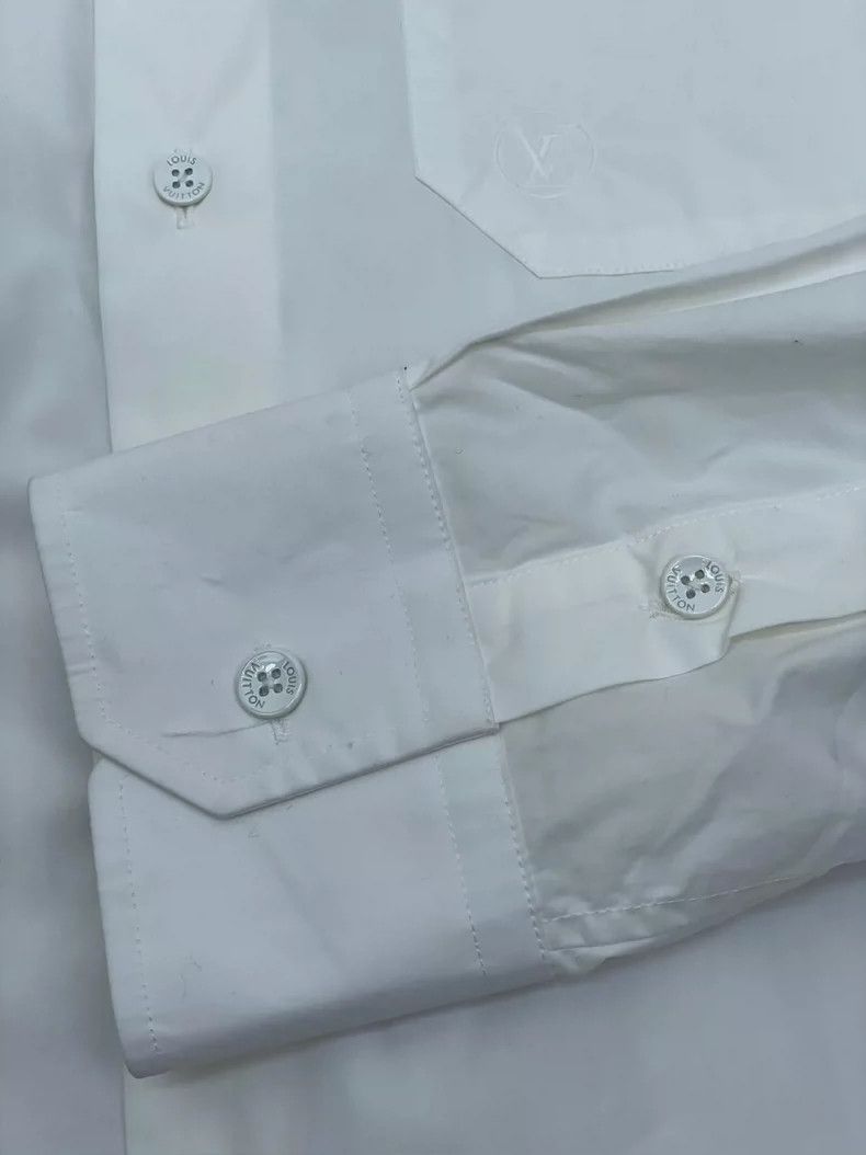 Louis Vuitton Louis Vuitton White Wave Edge Shirt- DMC Size US M / EU 48-50 / 2 - 5 Thumbnail