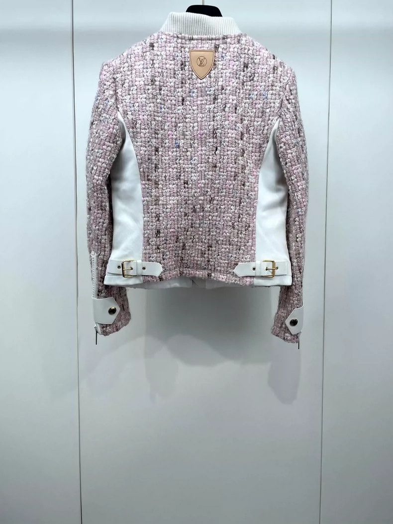Louis Vuitton Pink Tweed Zip Jacket from Louis Vuitton- DMC Size US S / EU 44-46 / 1 - 2 Thumbnail