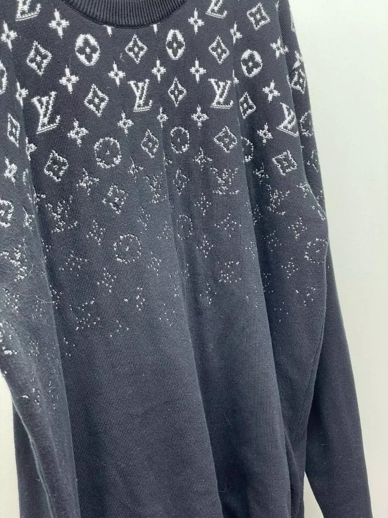Louis Vuitton Black Gradient Logo Knit Sweater- DMC Size US S / EU 44-46 / 1 - 8 Thumbnail