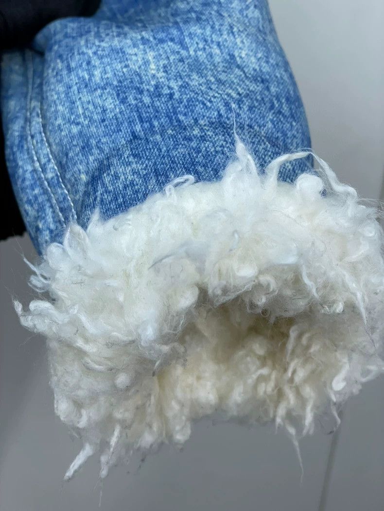 Louis Vuitton Blue Denim Jacket with White Fur Collar- DMC Size US S / EU 44-46 / 1 - 4 Thumbnail