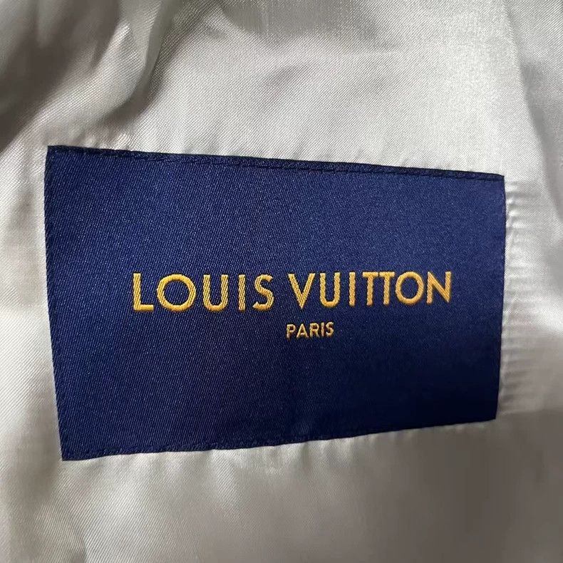 Louis Vuitton Louis Vuitton White Letter Cartoon Baseball Jacket- DMC Size US XXL / EU 58 / 5 - 2 Thumbnail