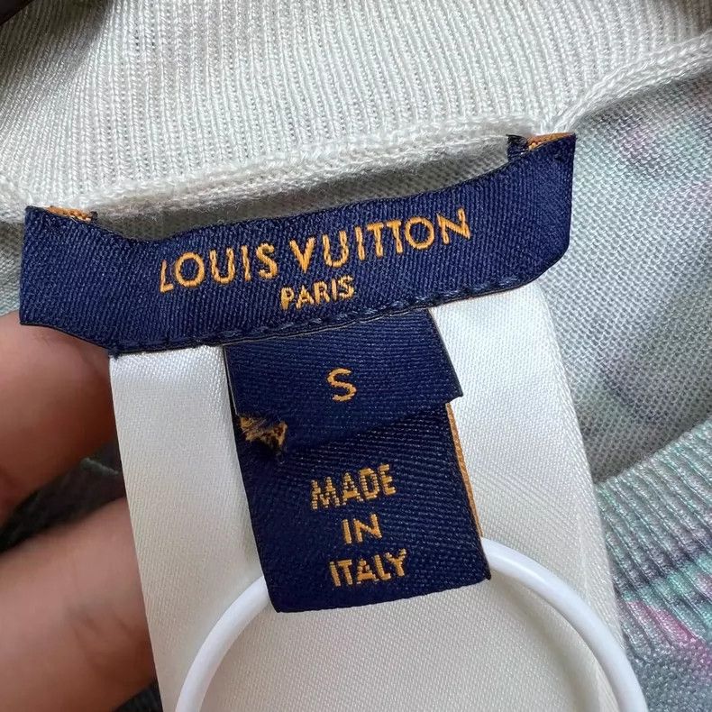 Louis Vuitton Louis Vuitton Blue Knit Cashmere T-Shirt- DMC Size US S / EU 44-46 / 1 - 3 Thumbnail