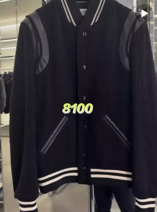 Saint Laurent Paris Saint Laurent Sparkly Baseball Jacket- DMC Size US L / EU 52-54 / 3 - 7 Thumbnail