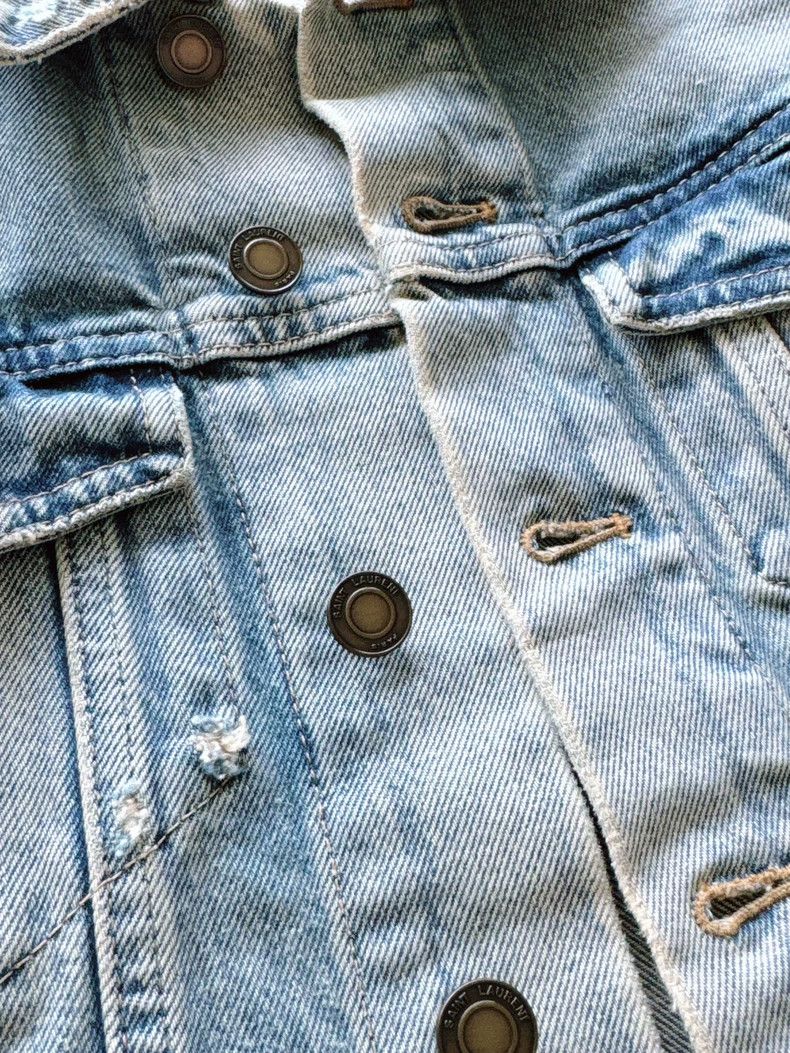 Yves Saint Laurent YSL Denim Jacket New Size S- DMC Size US S / EU 44-46 / 1 - 2 Thumbnail