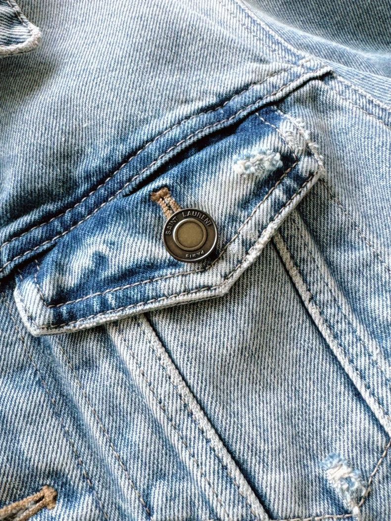 Yves Saint Laurent YSL Denim Jacket New Size S- DMC Size US S / EU 44-46 / 1 - 3 Thumbnail