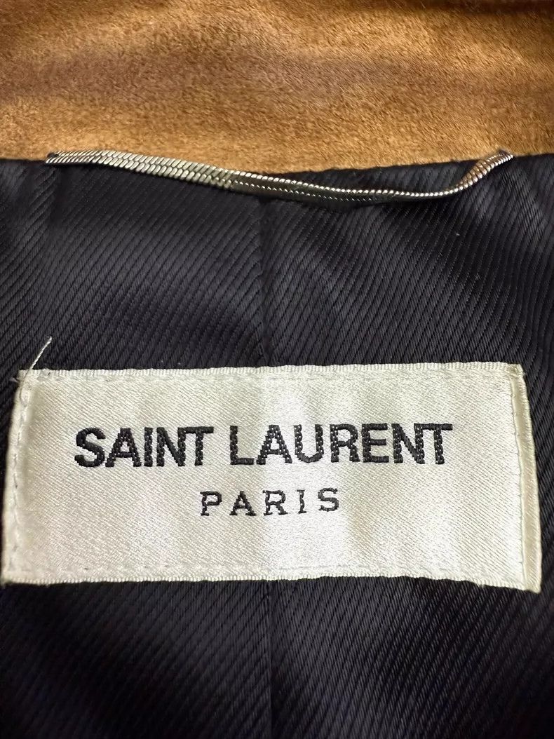 Saint Laurent Paris Saint Laurent Woven Leather Jacket Size 48- DMC Size US L / EU 52-54 / 3 - 3 Thumbnail