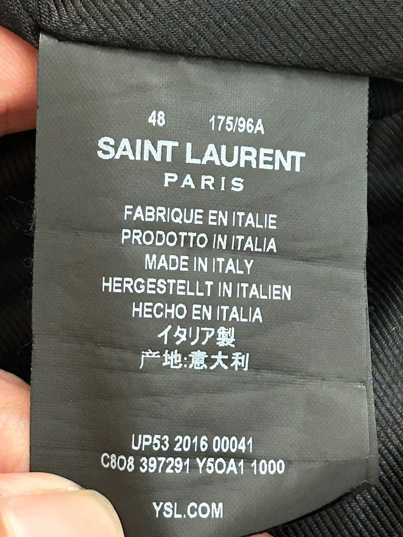 Saint Laurent Paris Saint Laurent Black Leather Rider Jacket- DMC Size US L / EU 52-54 / 3 - 5 Thumbnail