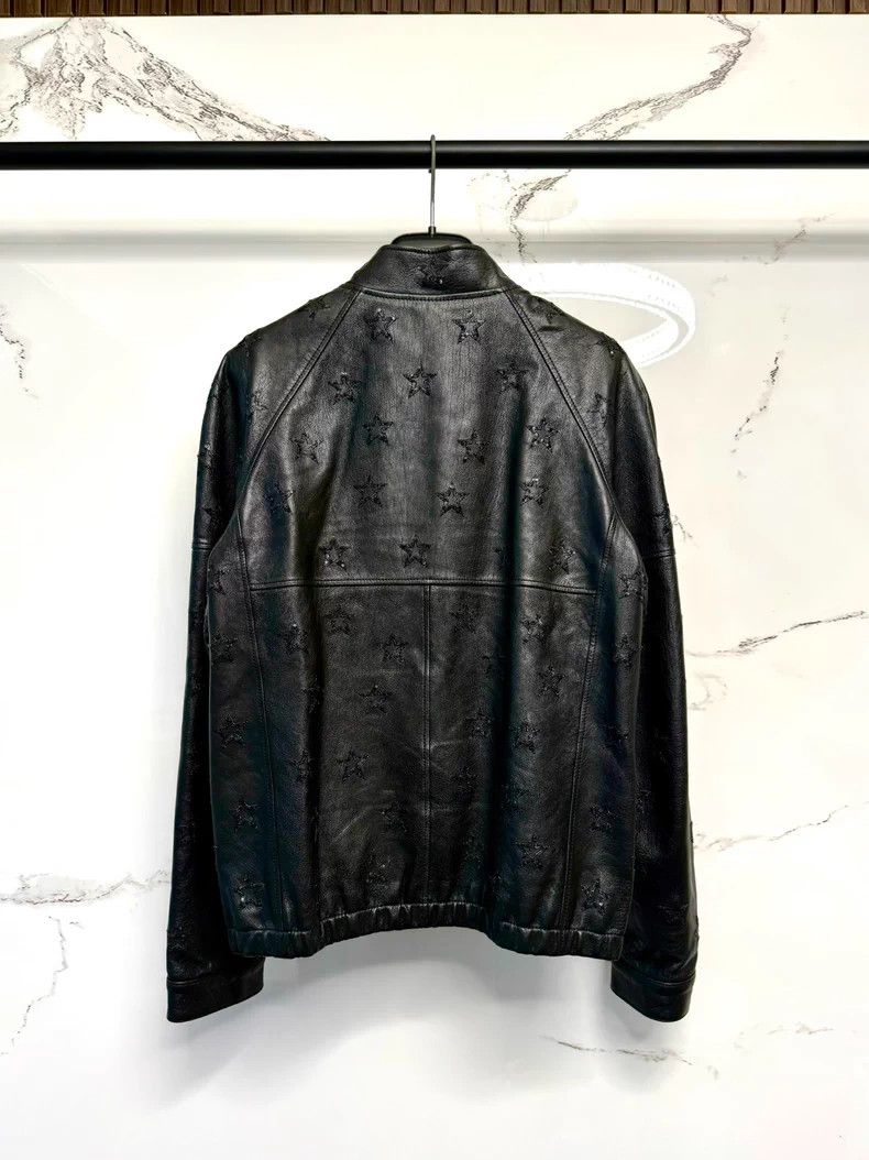 Saint Laurent Paris Saint Laurent Leather Jacket with Star Design- DMC Size US S / EU 44-46 / 1 - 4 Thumbnail