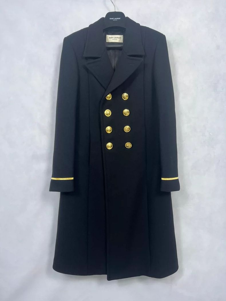 Saint Laurent Paris Saint Laurent Classic Golden Button Coat- DMC Size US L / EU 52-54 / 3 - 2 Thumbnail