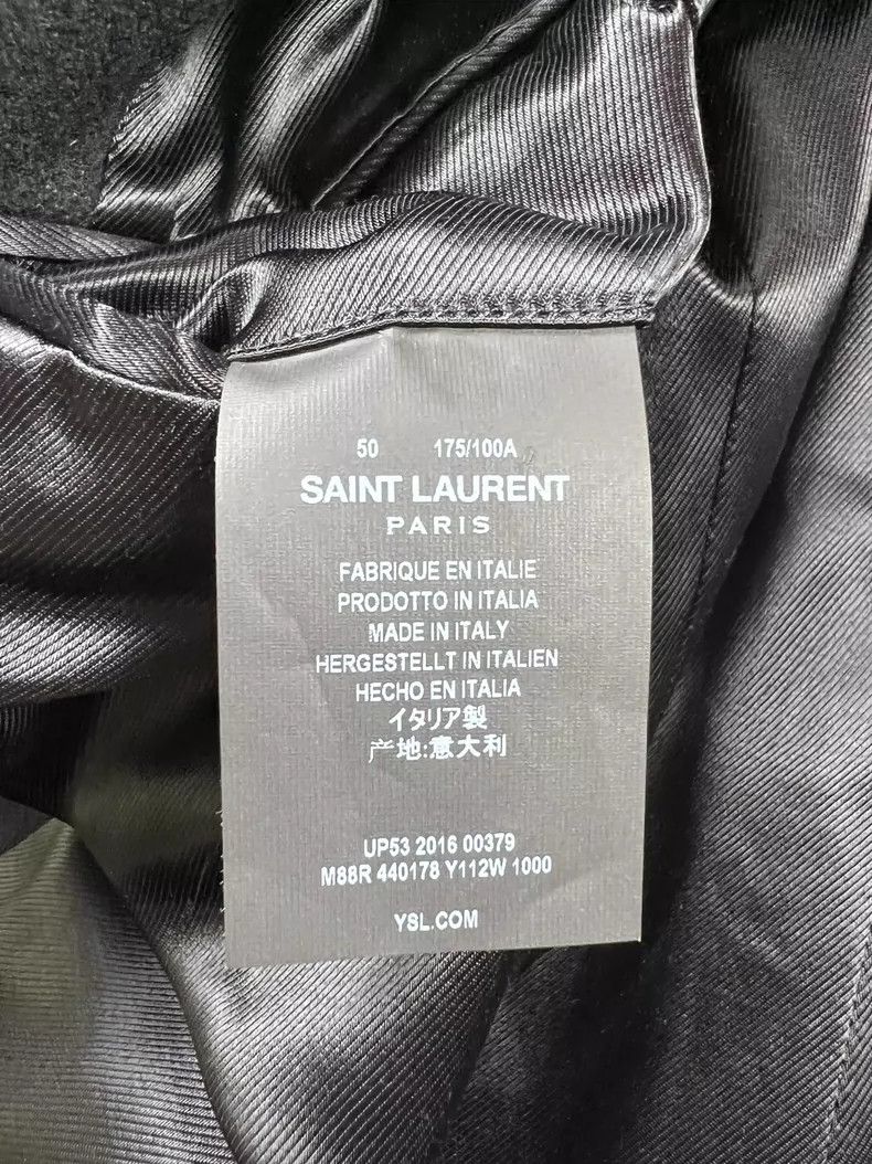 Saint Laurent Paris Saint Laurent Classic Golden Button Coat- DMC Size US L / EU 52-54 / 3 - 5 Thumbnail