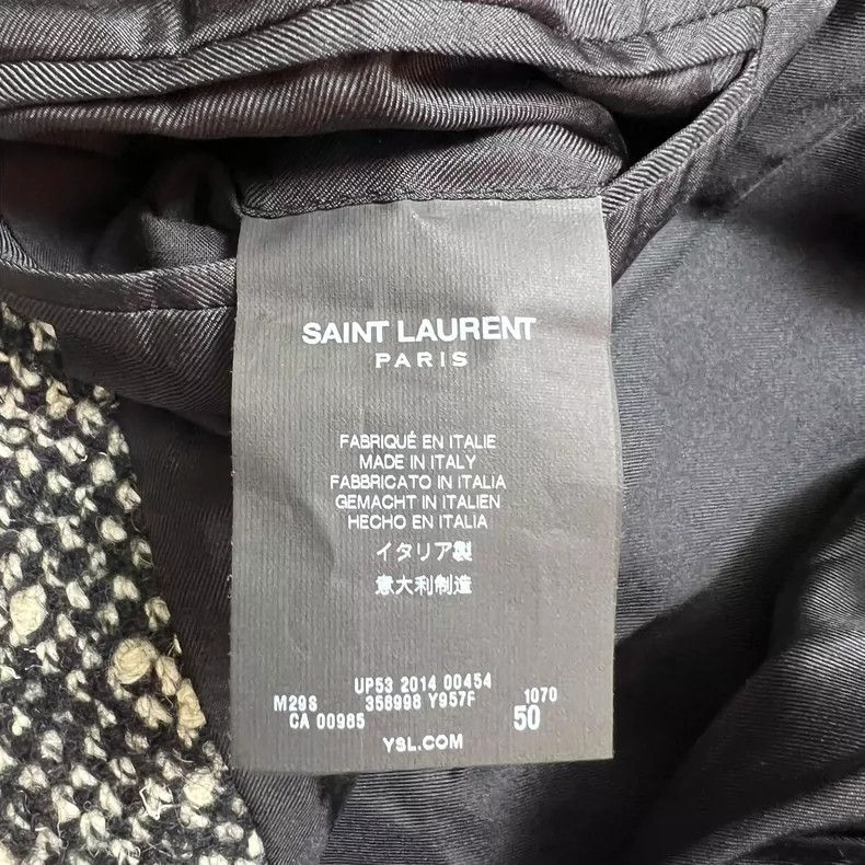 Saint Laurent Paris Saint Laurent Chester Snowflake Coat- DMC Size US L / EU 52-54 / 3 - 4 Thumbnail