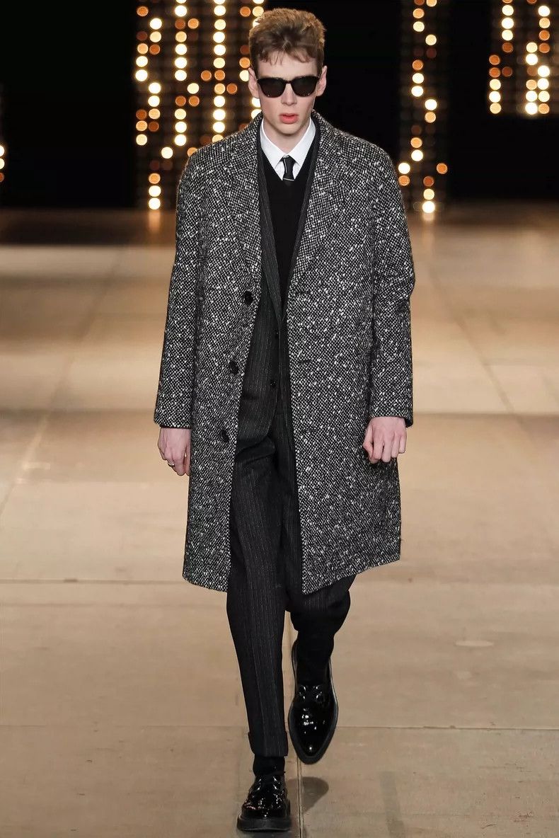 Saint Laurent Paris Saint Laurent Chester Snowflake Coat- DMC Size US L / EU 52-54 / 3 - 6 Thumbnail