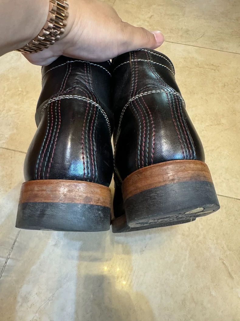 The Real McCoy's REAL McCOY'S Black Work Boots with Scuffs- DMC Size US 8 / EU 41 - 6 Thumbnail