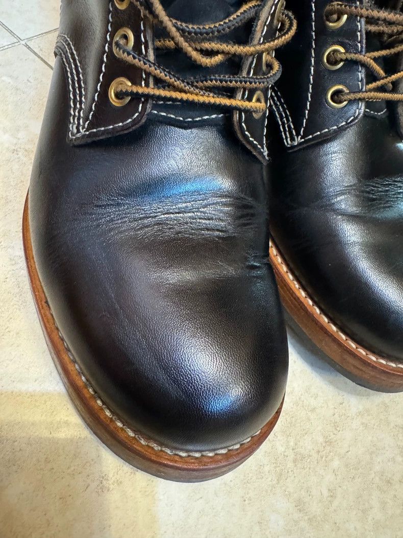The Real McCoy's REAL McCOY'S Black Work Boots with Scuffs- DMC Size US 8 / EU 41 - 3 Thumbnail