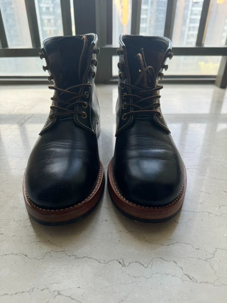 The Real McCoy's REAL McCoy's Black Leather Boots with Cat Paw Sole- DMC Size US 8.5 / EU 41-42 - 2 Thumbnail