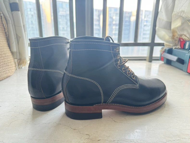 The Real McCoy's REAL McCoy's Black Leather Boots with Cat Paw Sole- DMC Size US 8.5 / EU 41-42 - 6 Thumbnail