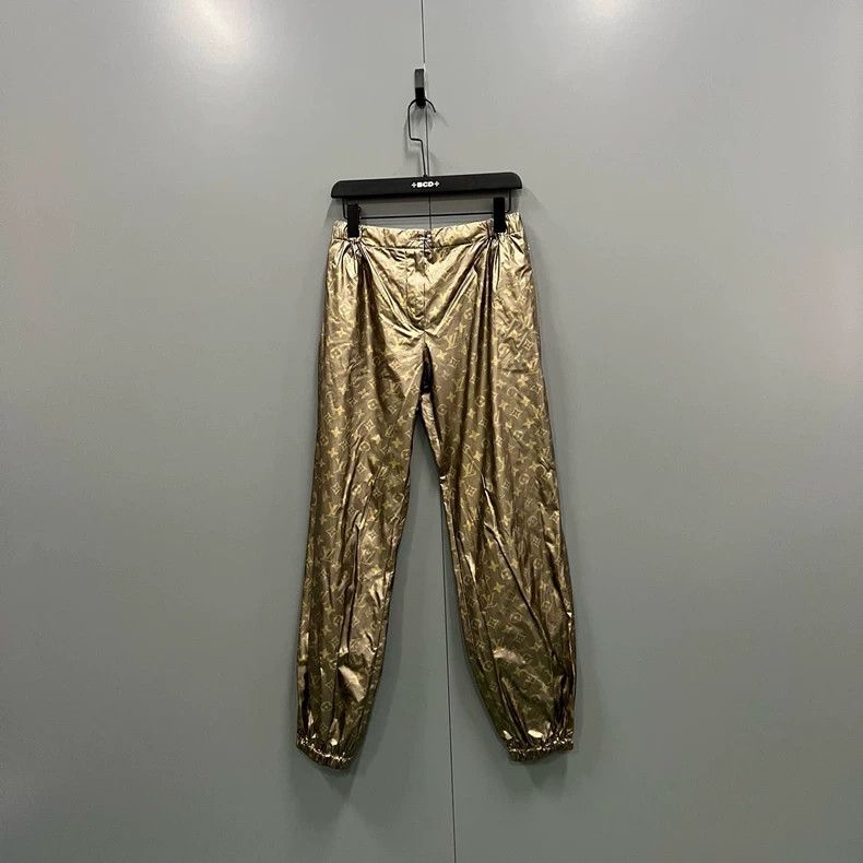 Louis Vuitton Louis Vuitton Golden Logo Print Long Pants- DMC Size US 38 / EU 54 - 2 Thumbnail