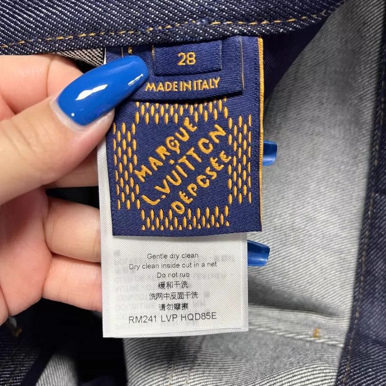 Louis Vuitton Louis Vuitton Blue Flared Denim Pants Collaboration- DMC Size US 27 - 5 Thumbnail