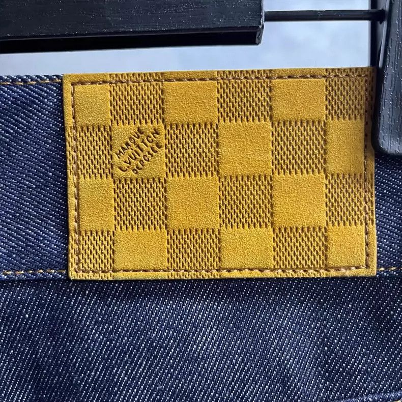 Louis Vuitton Louis Vuitton Blue Flared Denim Pants Collaboration- DMC Size US 27 - 3 Thumbnail