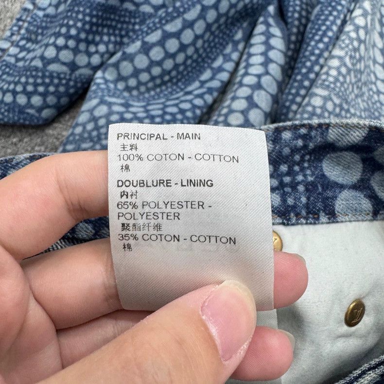 Louis Vuitton Louis Vuitton Denim Pants with Dot Pattern- DMC Size US 29 - 4 Thumbnail