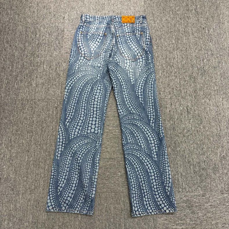Louis Vuitton Louis Vuitton Denim Pants with Dot Pattern- DMC Size US 29 - 5 Thumbnail