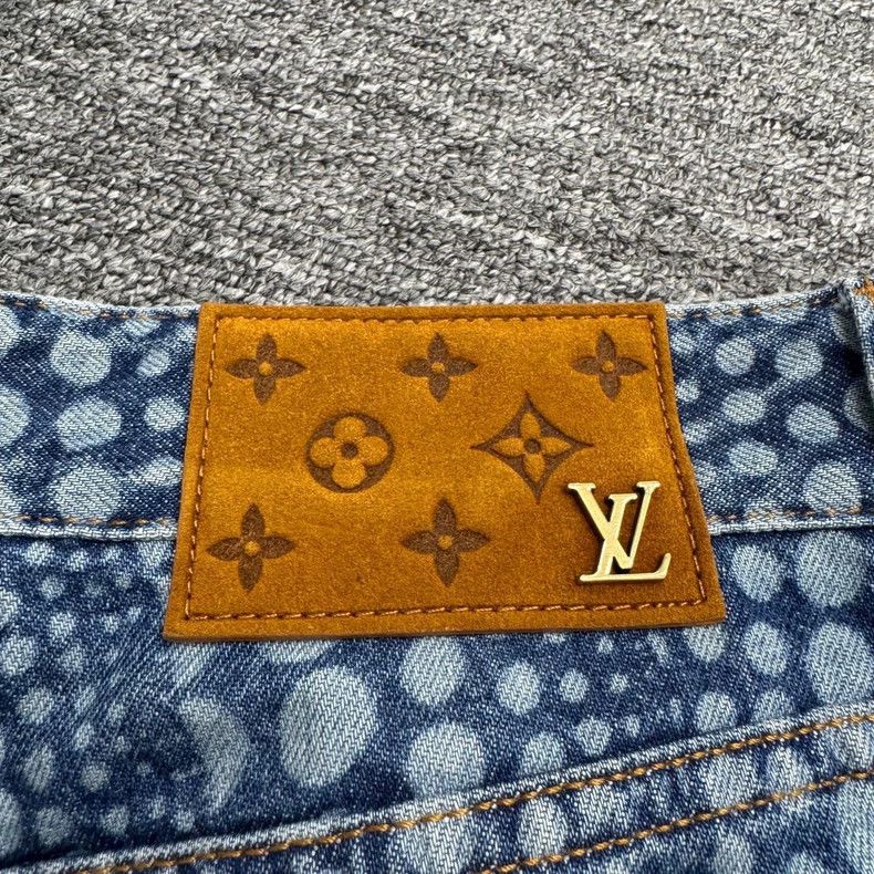 Louis Vuitton Louis Vuitton Denim Pants with Dot Pattern- DMC Size US 29 - 6 Thumbnail