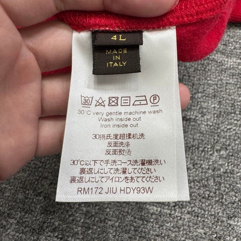 Louis Vuitton Louis Vuitton Supreme Red Sweatshirt- DMC Size US XXL / EU 58 / 5 - 3 Thumbnail