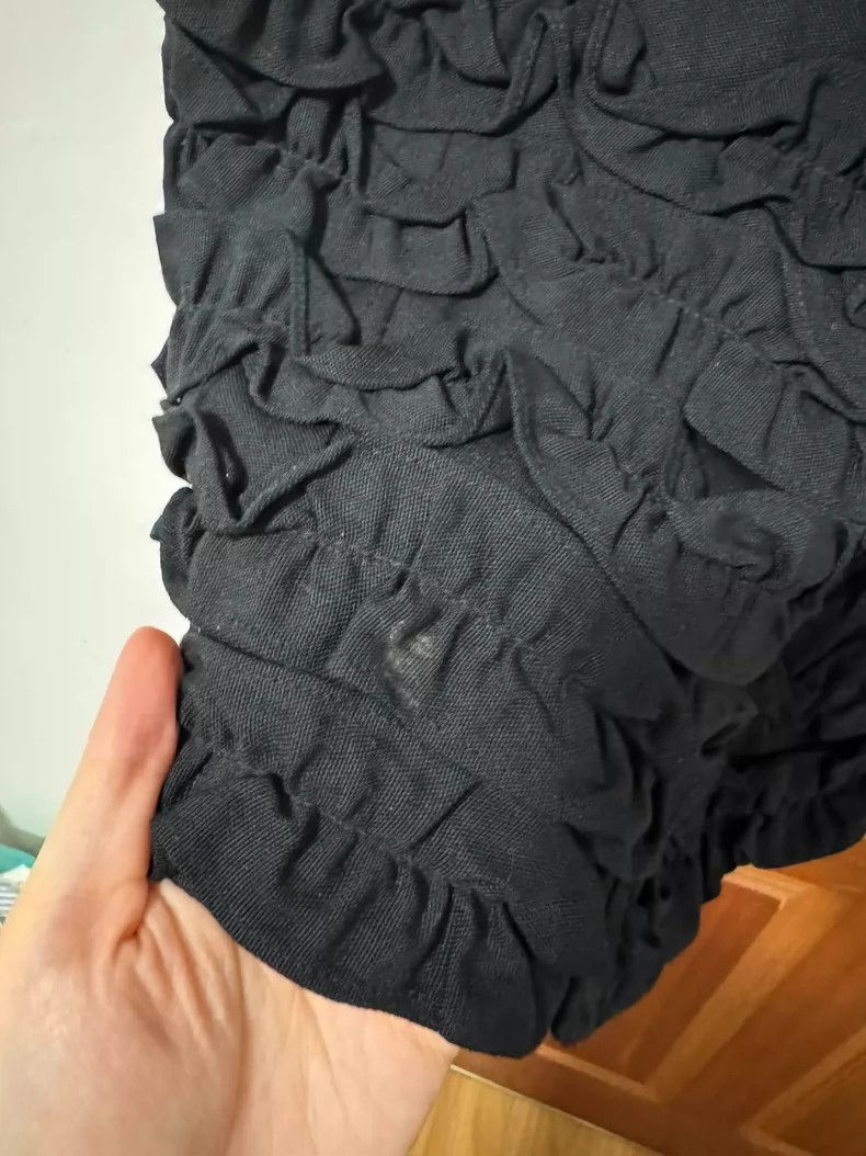 Comme des Garcons Comme des Garçons Black Asymmetrical Ruffled Skirt- DMC Size US 27 - 5 Thumbnail
