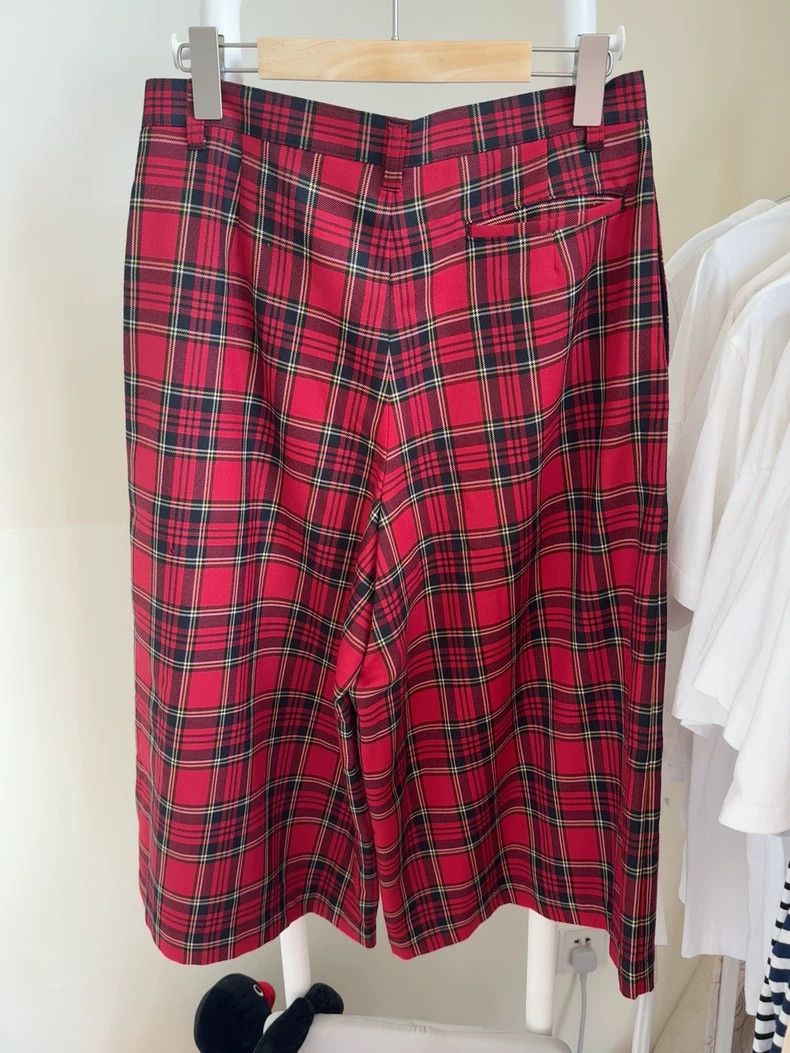 Comme des Garcons Red Plaid Cropped Pants Size M- DMC Size US 27 - 7 Thumbnail