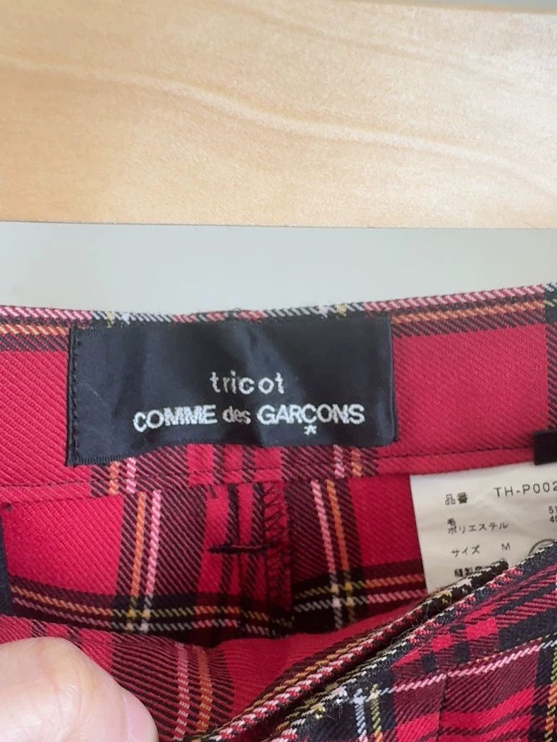 Comme des Garcons Red Plaid Cropped Pants Size M- DMC Size US 27 - 2 Thumbnail