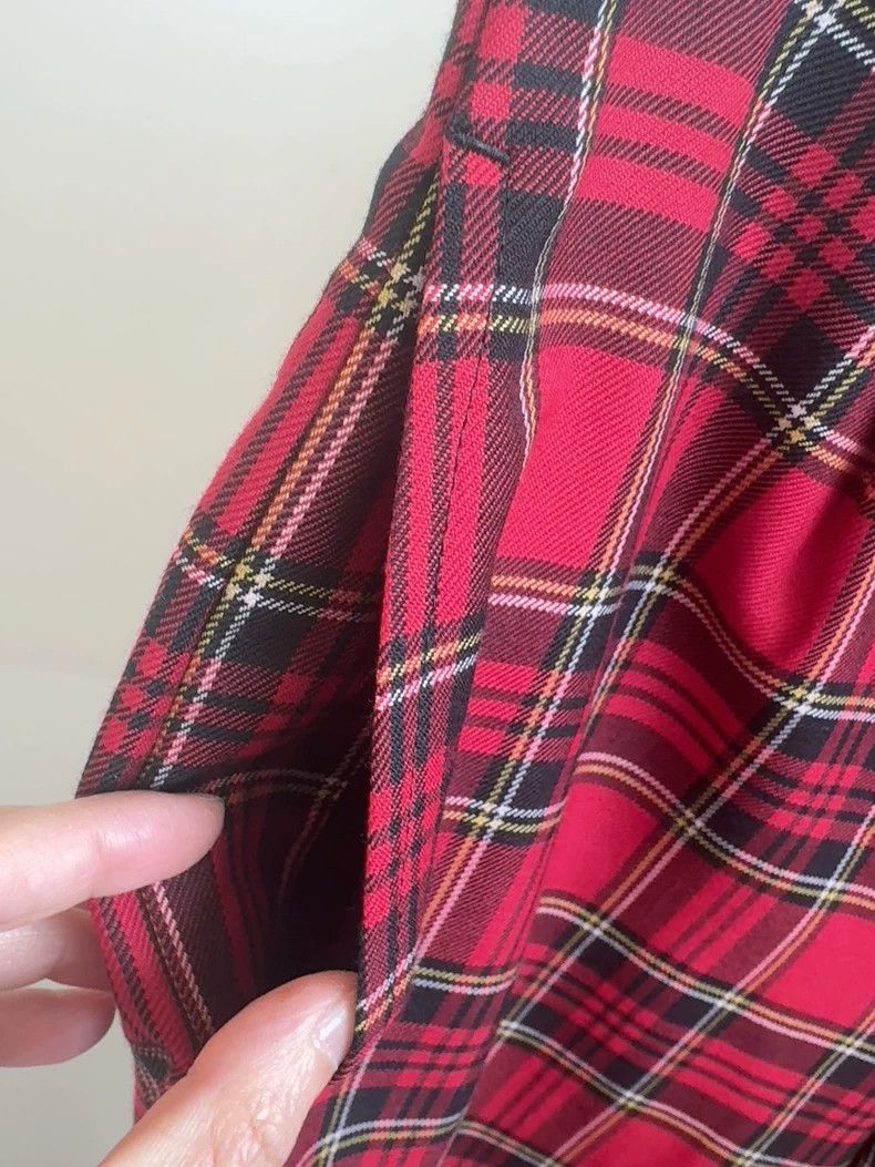 Comme des Garcons Red Plaid Cropped Pants Size M- DMC Size US 27 - 5 Thumbnail