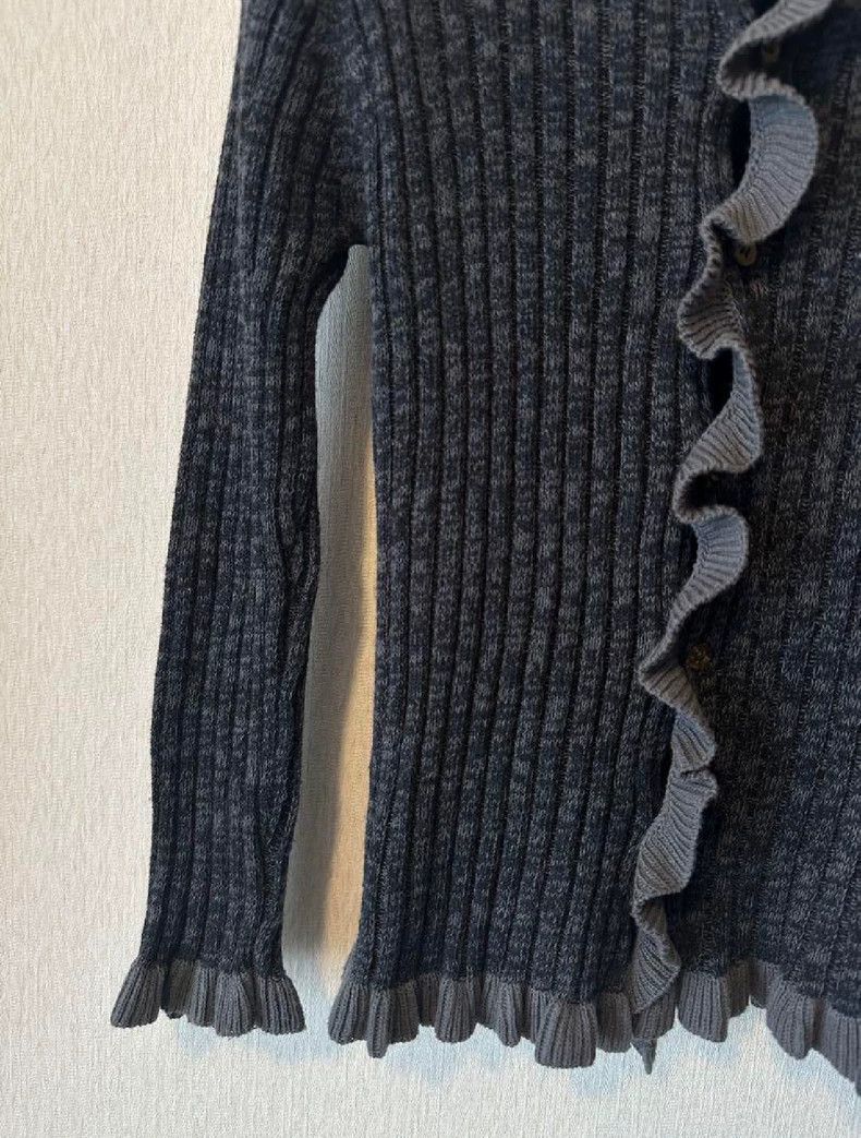 Comme des Garcons Comme des Garçons Frill Cardigan in Gray- DMC Size US M / EU 48-50 / 2 - 5 Thumbnail