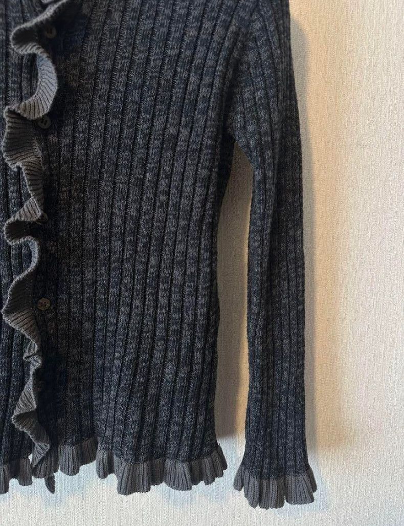 Comme des Garcons Comme des Garçons Frill Cardigan in Gray- DMC Size US M / EU 48-50 / 2 - 4 Thumbnail