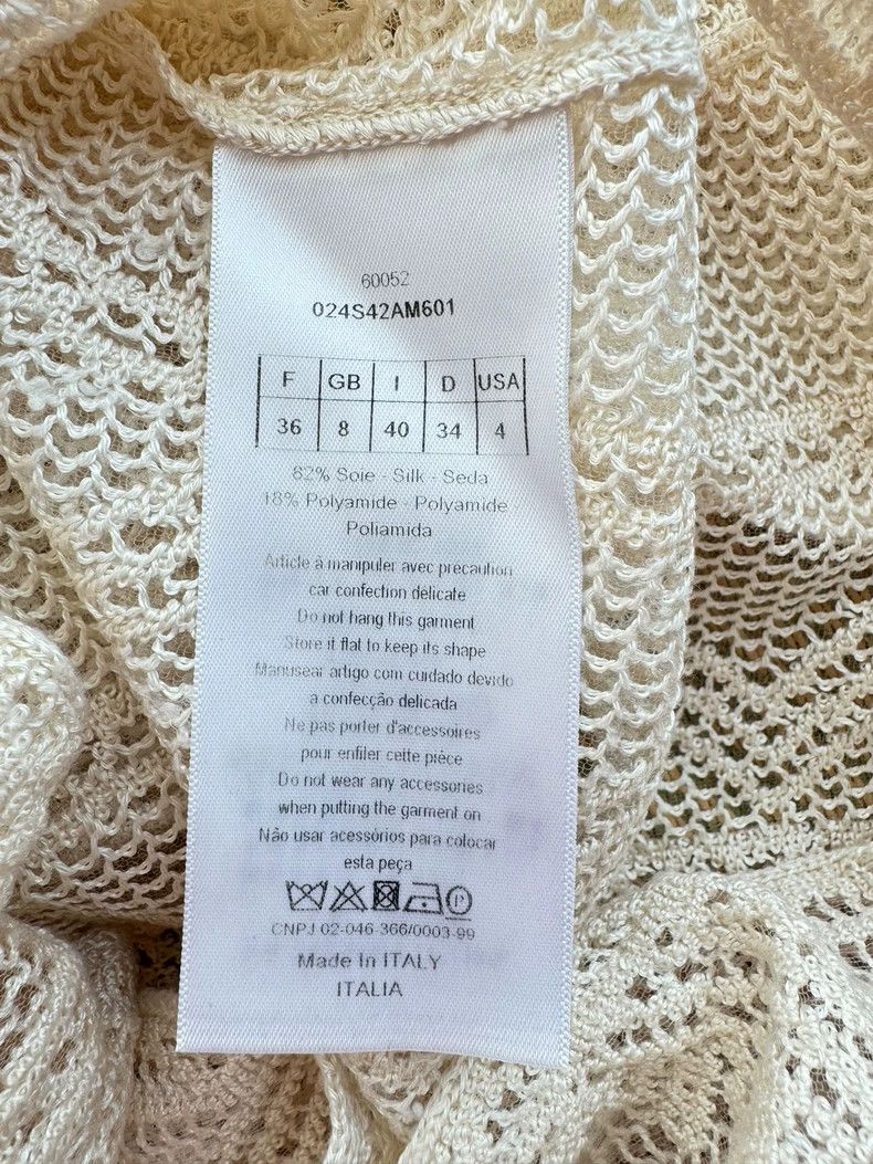 Dior Dior Hollow Knit Sweater in Off-White- DMC Size US S / EU 44-46 / 1 - 4 Thumbnail