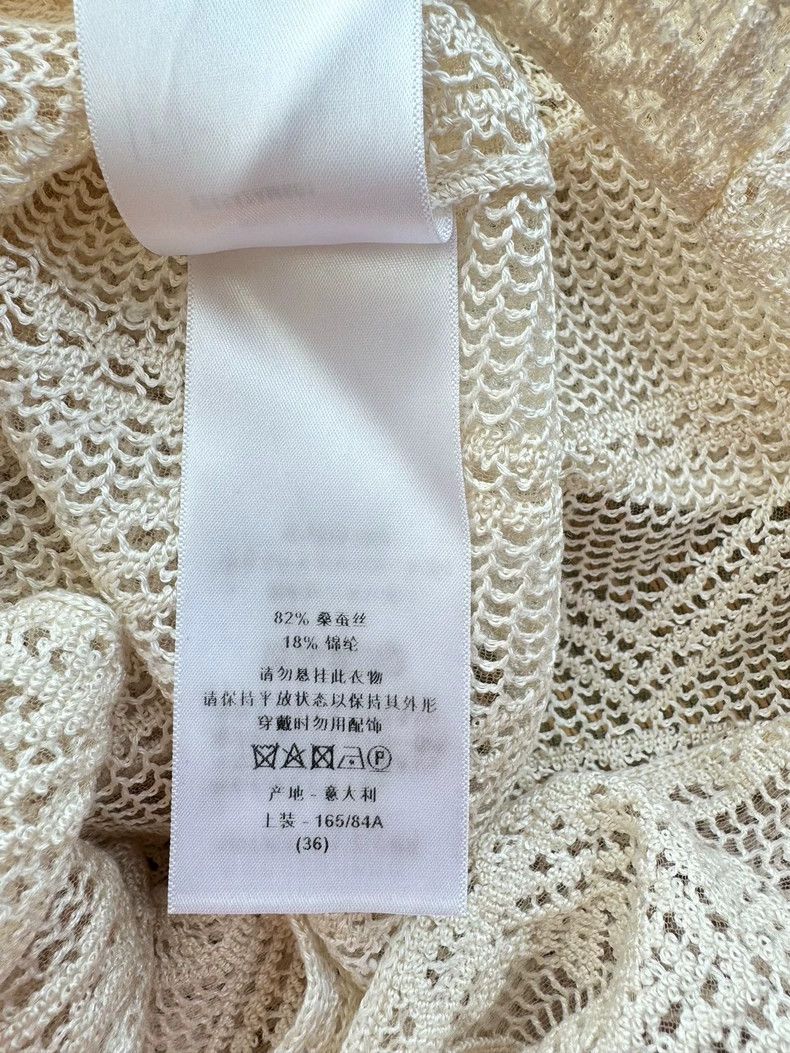 Dior Dior Hollow Knit Sweater in Off-White- DMC Size US S / EU 44-46 / 1 - 5 Thumbnail