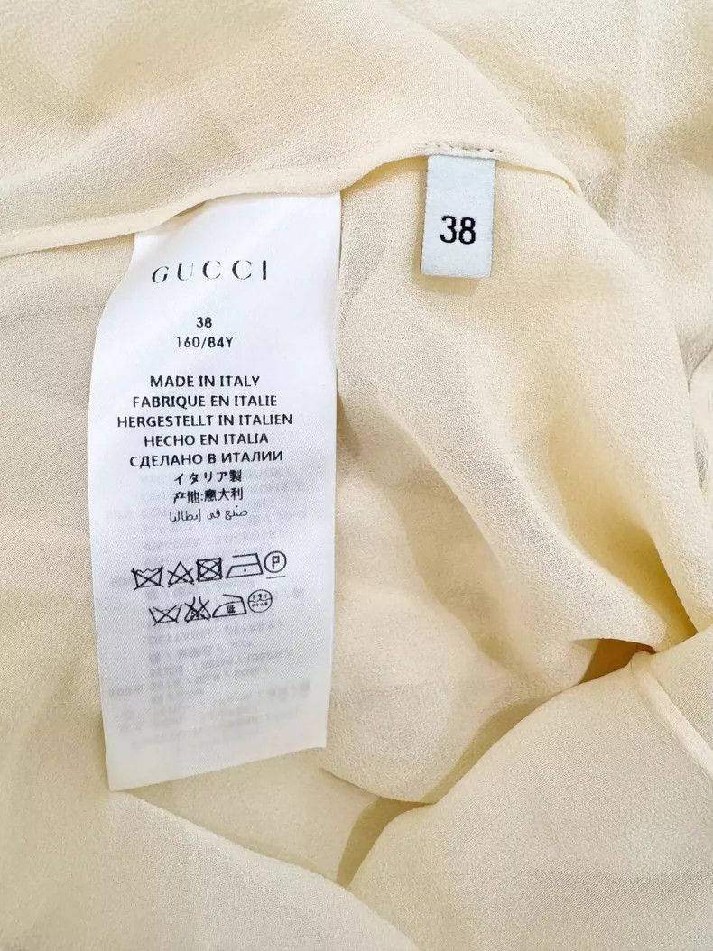 Gucci Gucci Ruffled Silk Blouse Size 38- DMC Size US S / EU 44-46 / 1 - 4 Thumbnail