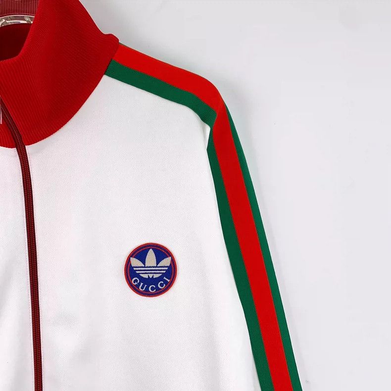 Gucci Gucci x Adidas White Striped Long Sleeve Jacket- DMC Size US S / EU 44-46 / 1 - 3 Thumbnail