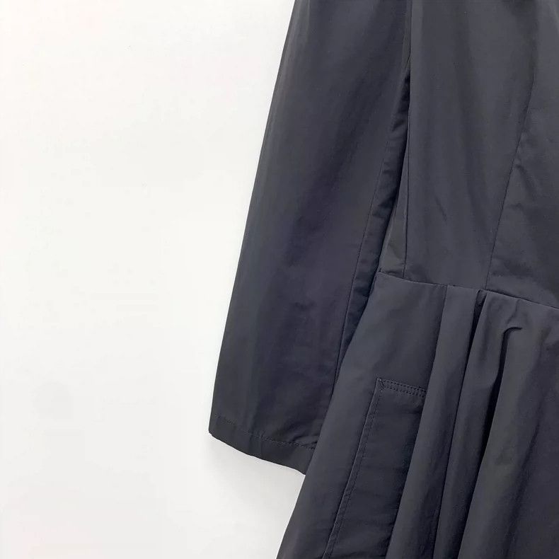 Prada Prada Black Cotton Double-Breasted Coat with Belt- DMC Size US S / EU 44-46 / 1 - 4 Thumbnail