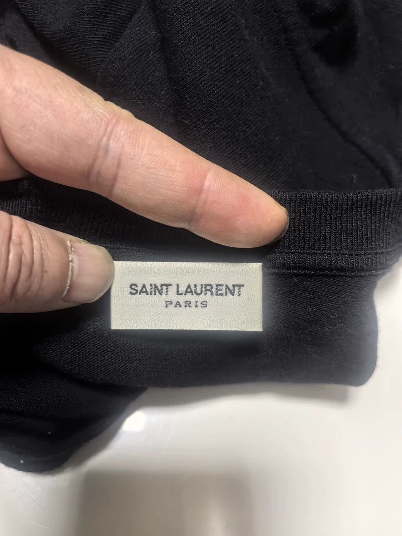 Saint Laurent Paris Saint Laurent Men's Black T-Shirt Size XS- DMC Size US XS / EU 42 / 0 - 5 Thumbnail