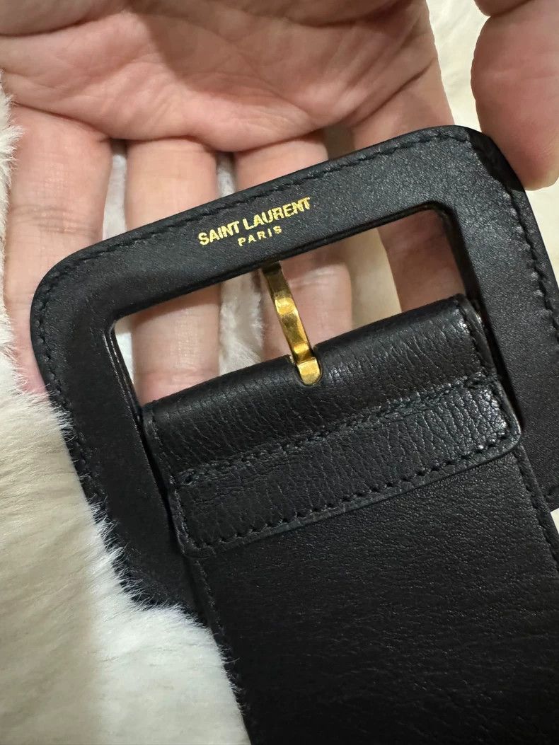 Saint Laurent Paris Saint Laurent Black Gold Women's Waist Belt- DMC Size ONE SIZE - 5 Thumbnail